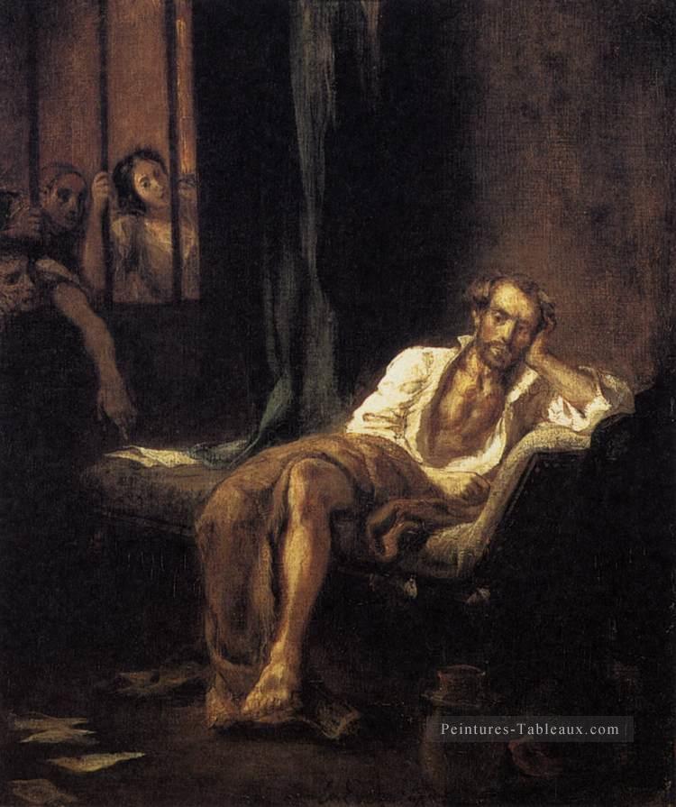 Tasso dans la Madhouse romantique Eugène Delacroix Peintures à l'huile